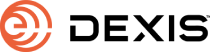 Dexis logo with orange symbol